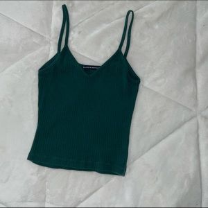 brandy melville forest green tank top